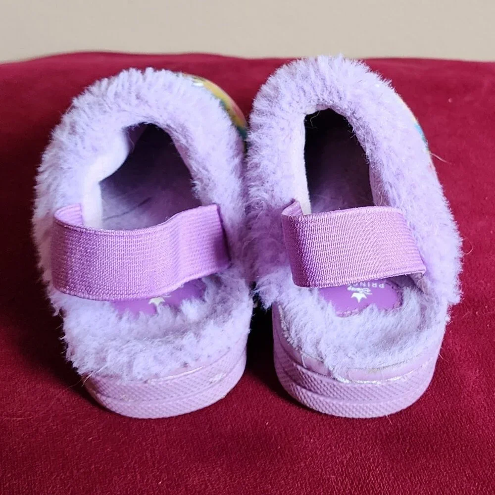 DISNEY Princess Slipper Baby Girl's Slip-On with Strap Purple Size 5/6